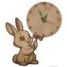 Bunny wall clock