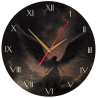 Wings of dark times wall clock